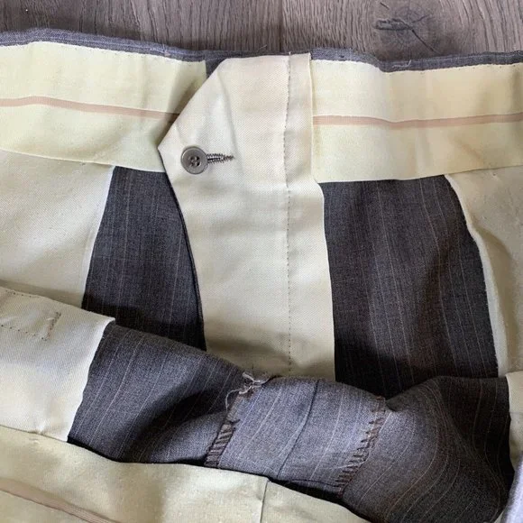 Botany 500 Joslins Mens 2 piece Suit Rose Grey w/Pinstripes See Desc for Measure - Picture 16 of 16